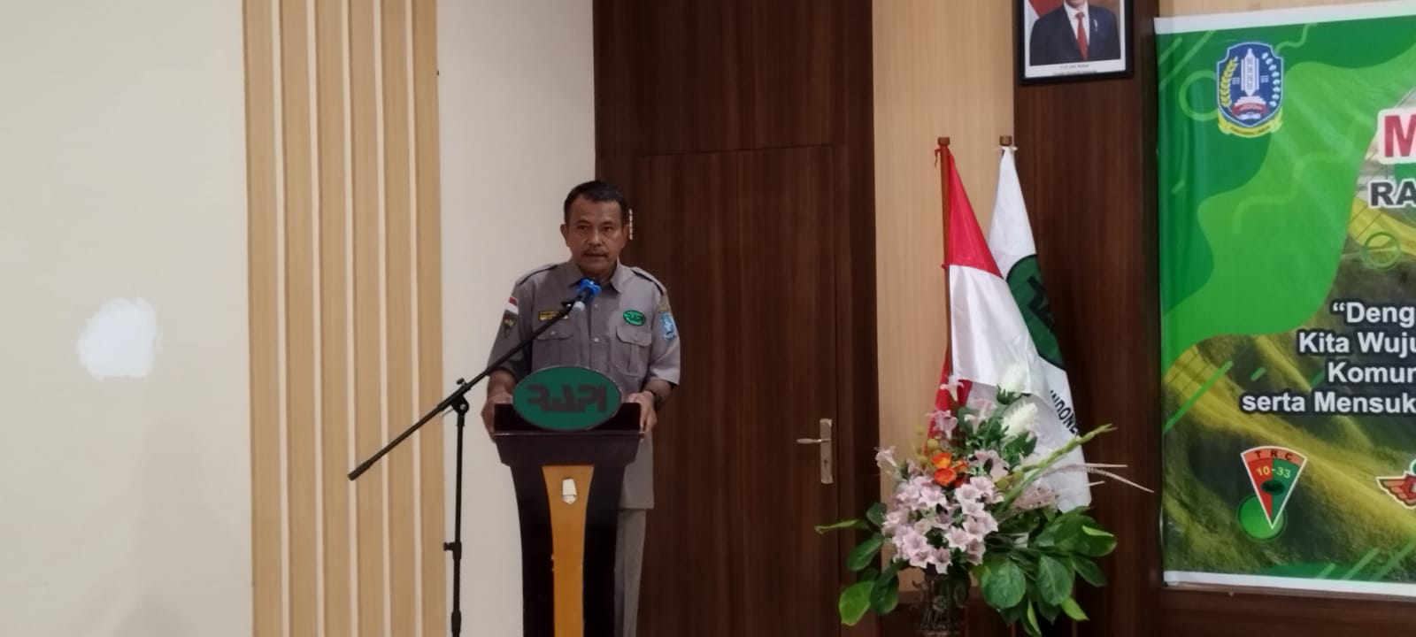 Ketua RAPI 02 Wilayah Kabupaten Jayapura yang juga Kepala Dinas Lingkungan Hidup Kabupaten Jayapura, Abdul Rahman Basri