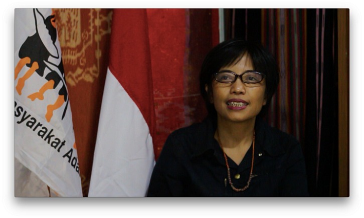 Rukka Sombolinggi. Sekjen AMAN periode 2017 – 2022, terpilih dalam Kongres Masyarakat Adat Nusantara Keenam Jayapura, pada Sabtu 29 Oktober 2022. Foto. Aman.or.id